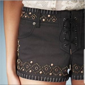 NWT Kate Moss for TopShop beaded short shorts. Size 4